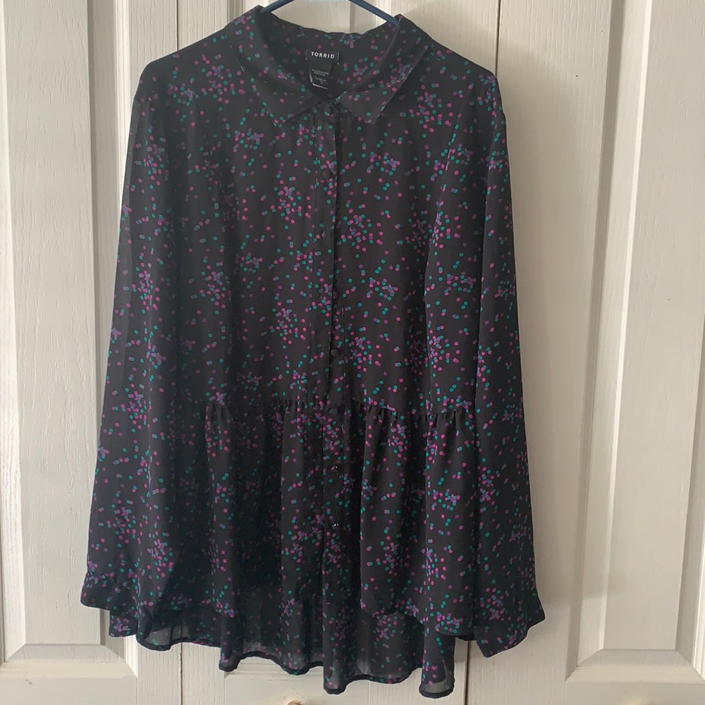 Torrid sheer top 2x